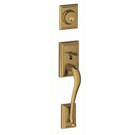 Schlage Addison Orbit Knob DBL CYL Handle Trim C K F62ADD609ORB